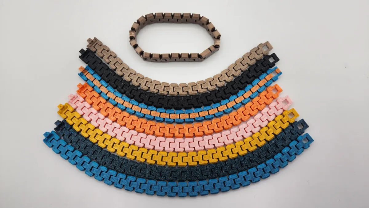 Pulseras articuladas de eslabones flexibles