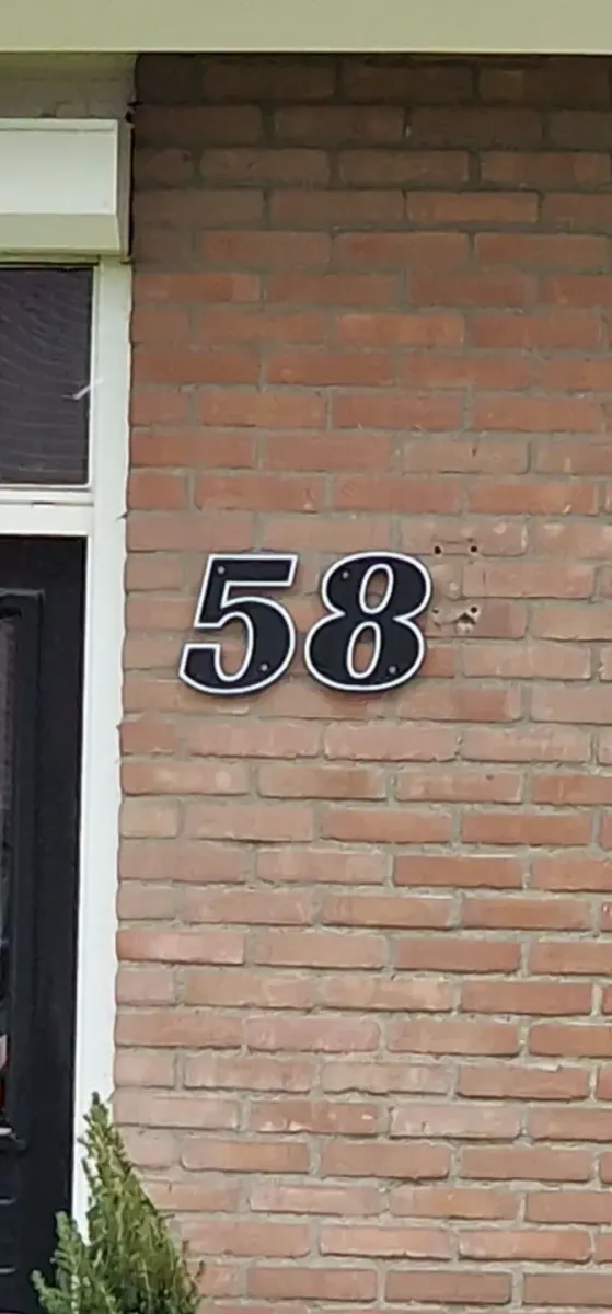 Números de casa del uno al diez