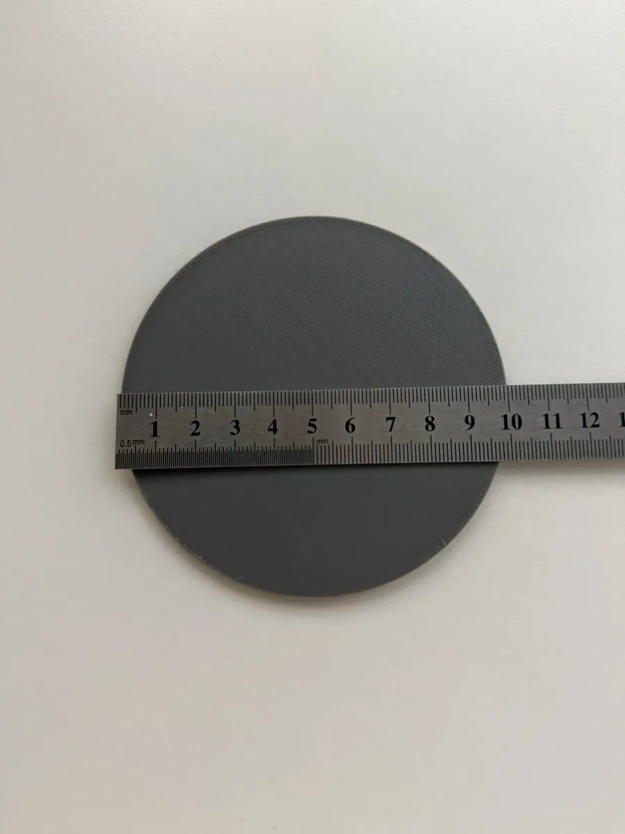 Juego de seis posavasos lisos con soporte