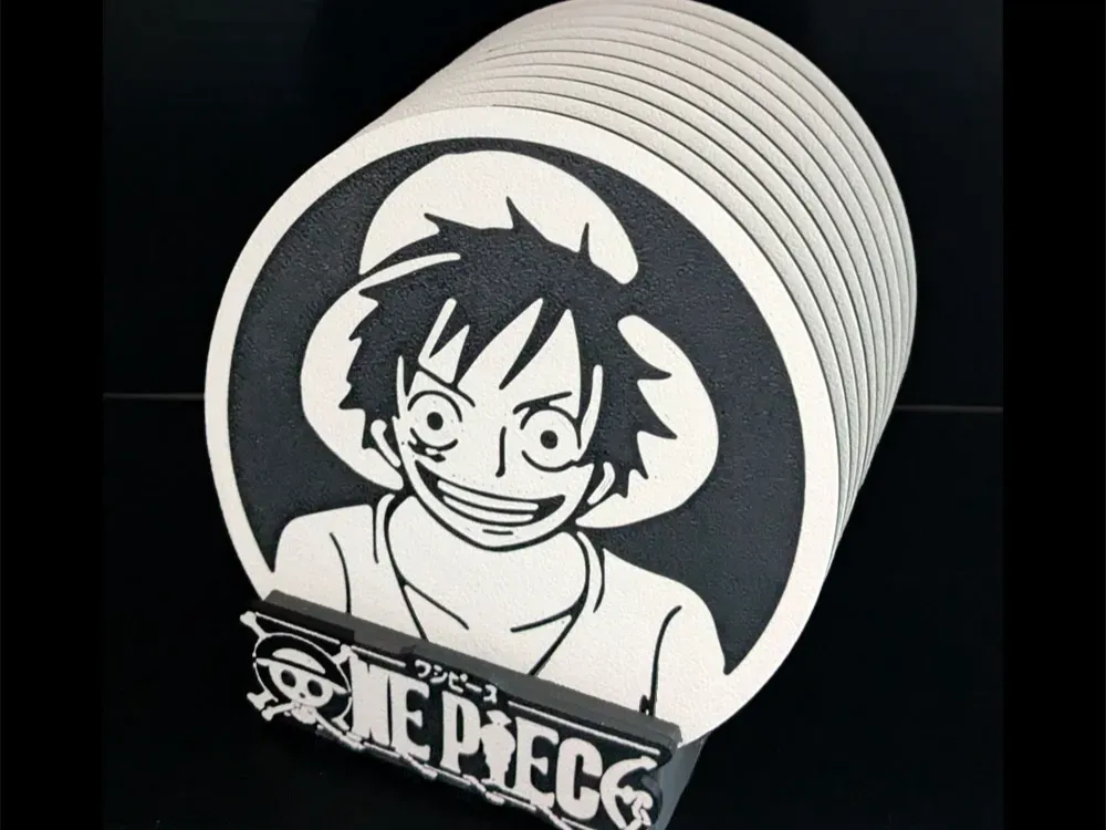 Juego de nueve posavasos de historieta japonesa