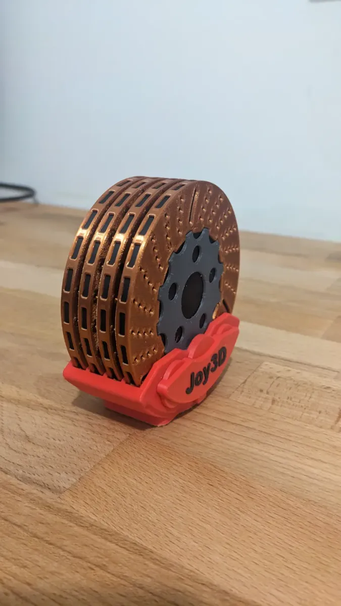 Posavasos con forma de disco de freno