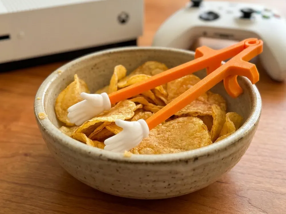 Pinzas de dedo para comer sin ensuciarse