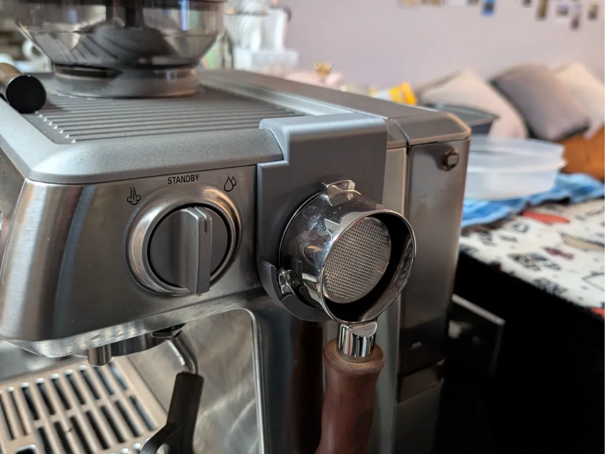 Soporte de portafiltro para cafetera espresso