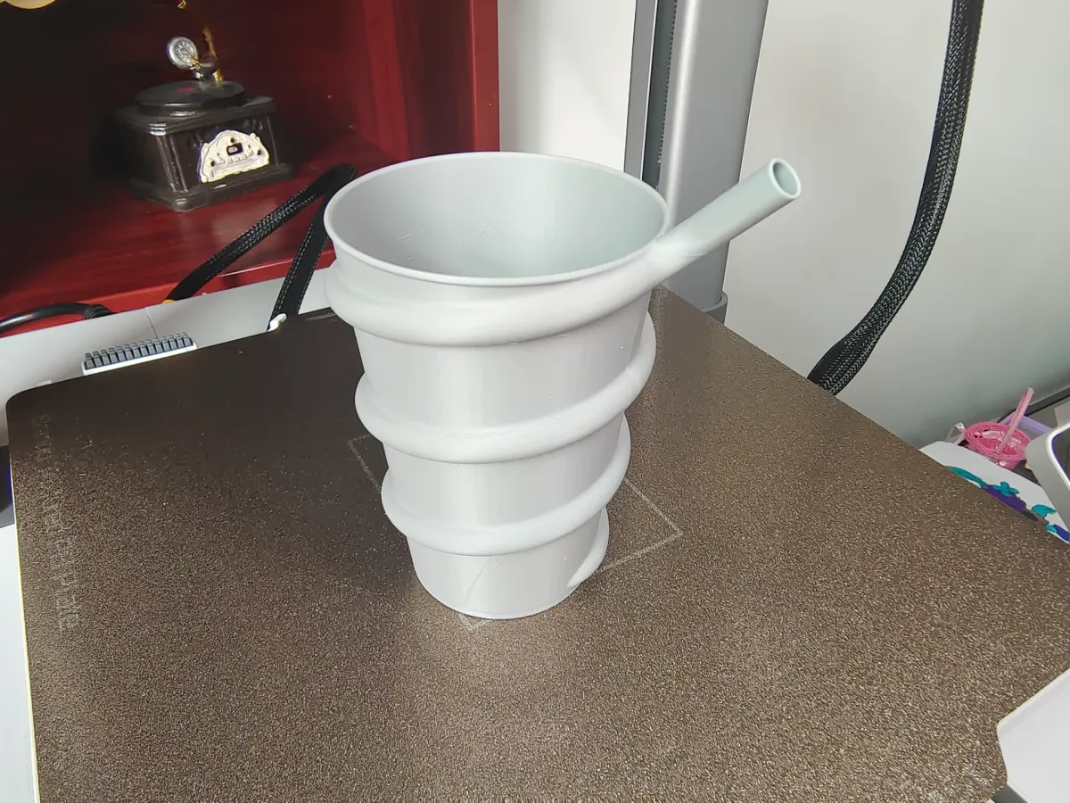 Vaso con sorbete en espiral