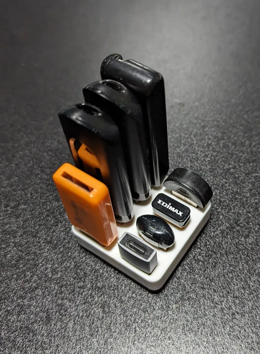 Soporte de pendrives para sistema modular de cajón
