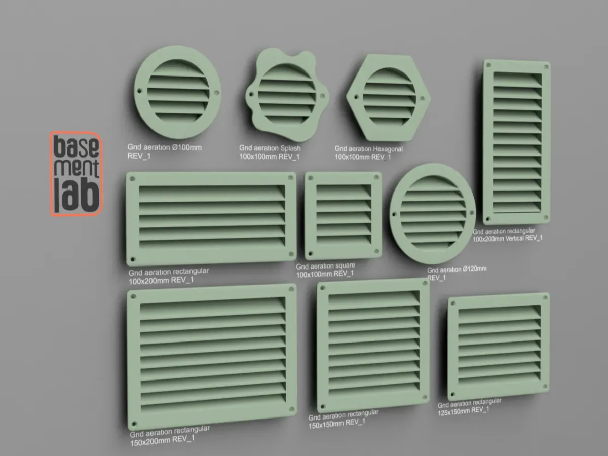 Colección de rejillas de ventilación a medida
