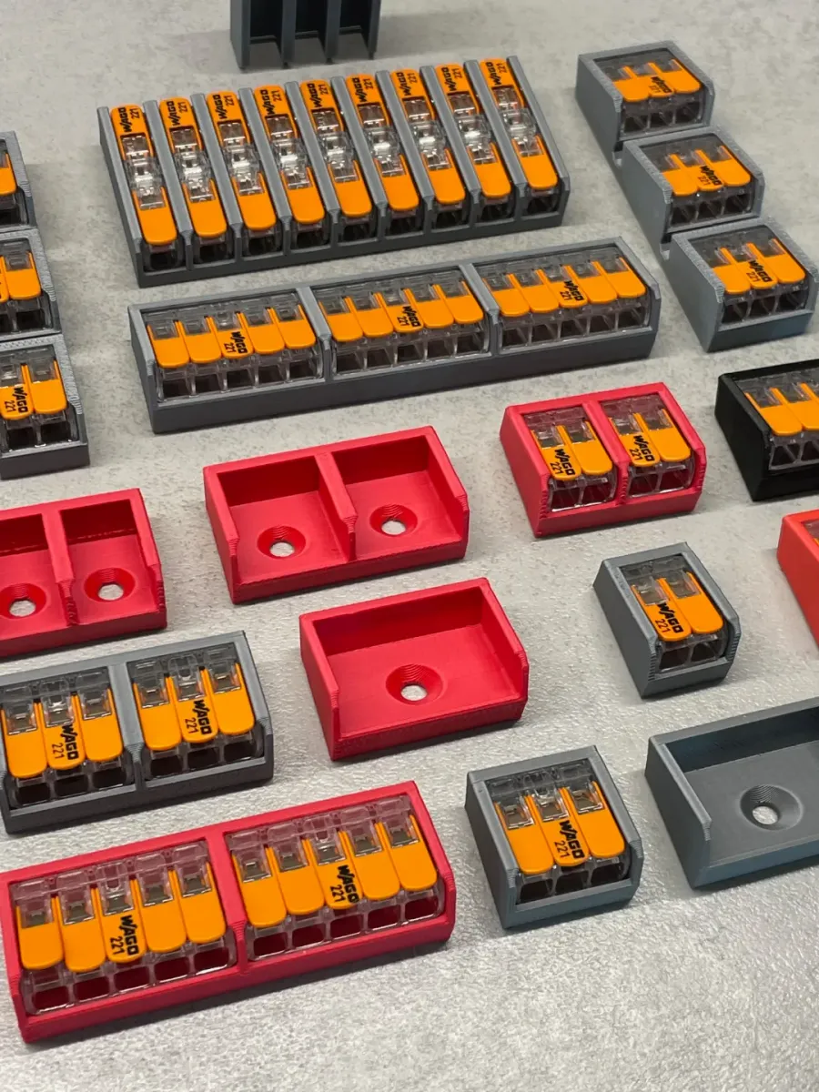 Organizador modular de bornes de palanca