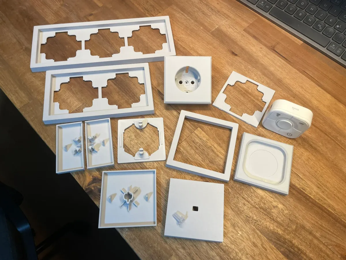 Juego de recambio de llaves y tomas modulares