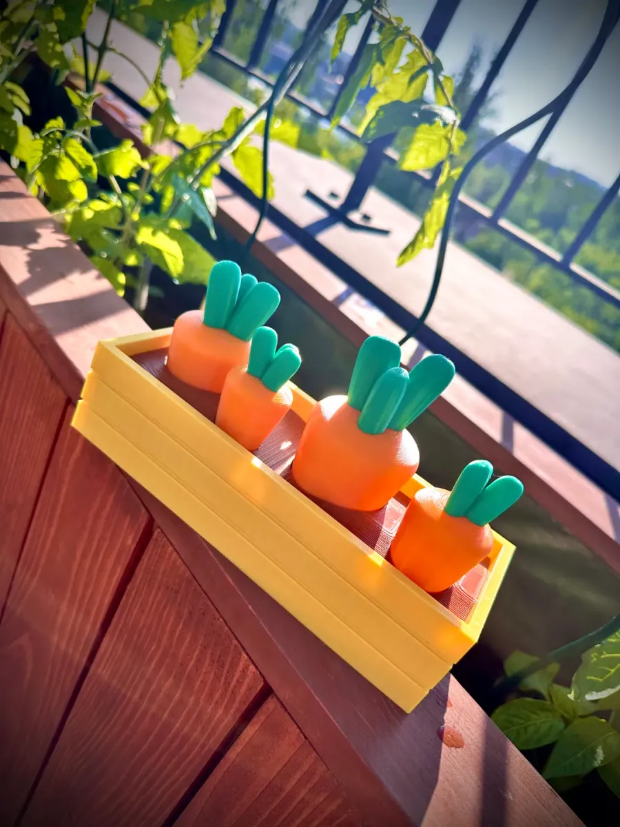 Juego de encastre con zanahorias de distintos tamaños