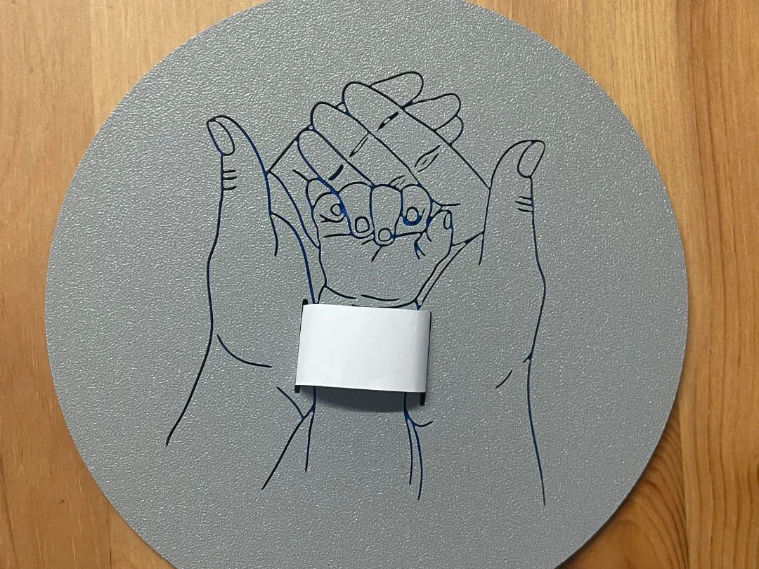 Portarretrato para pulsera y tarjeta de nacimiento