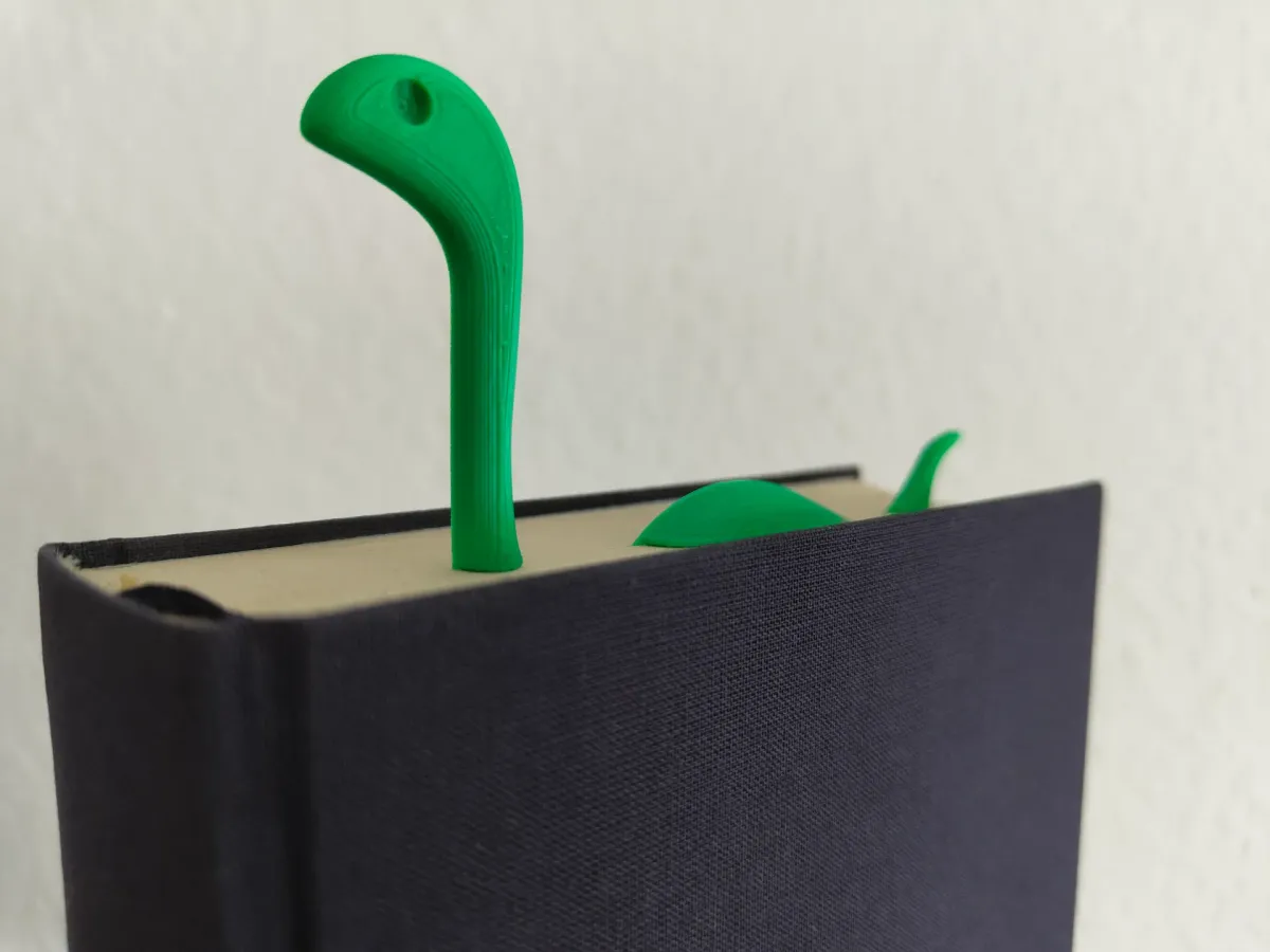 Marcador de libros con monstruo del lago