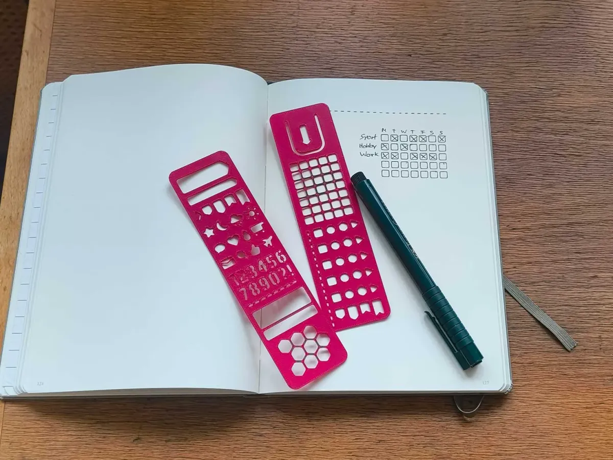 Juego de tres plantillas para agenda