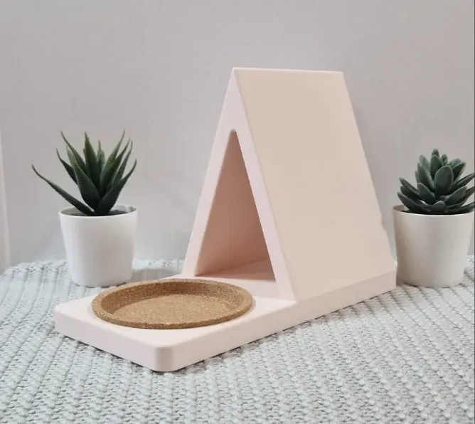 Atril para libros con base de corcho