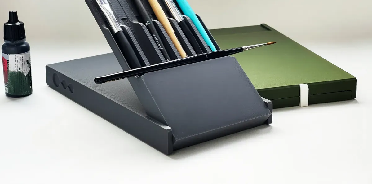 Estuche para pinceles con separadores