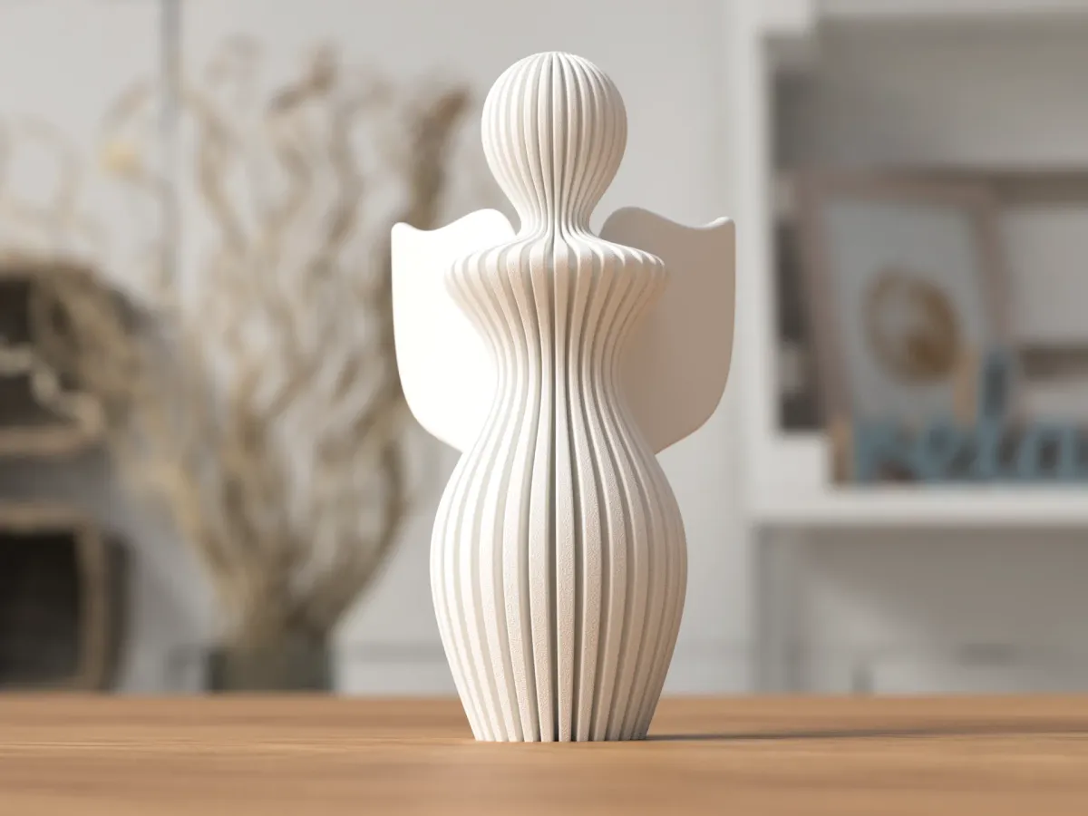 Figura chica de ángel para mesa de luz