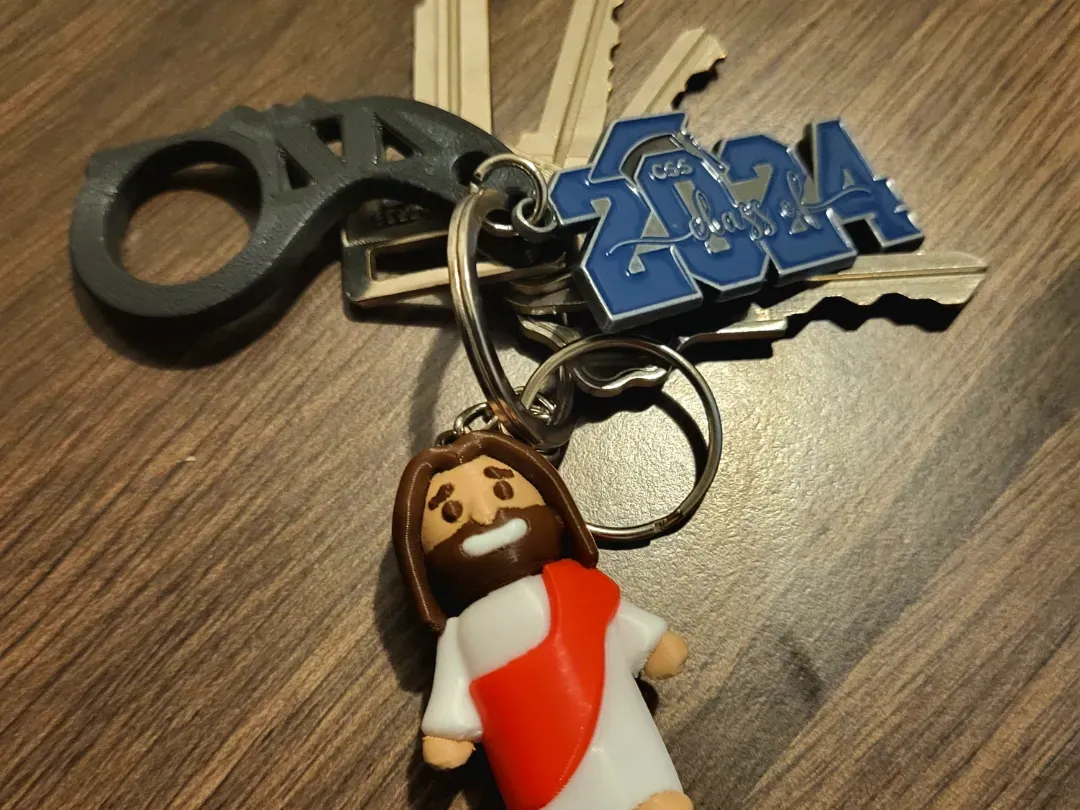 Juego de llaveros religiosos chicos