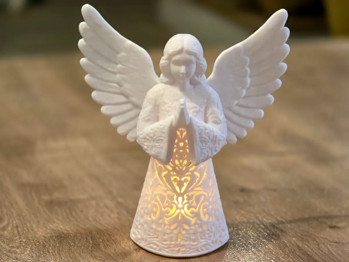 Farol calado de ángel para velita