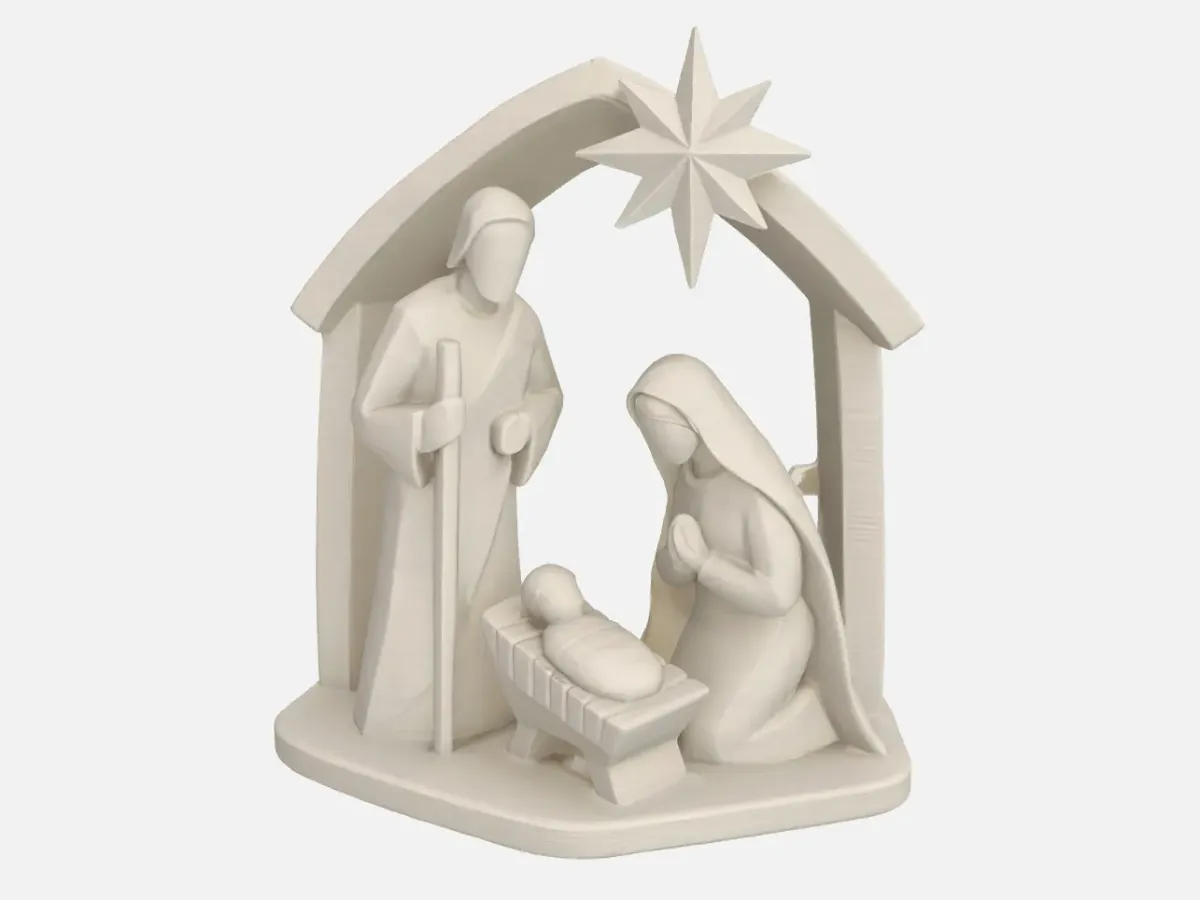 Juego de pesebre con figuras separadas