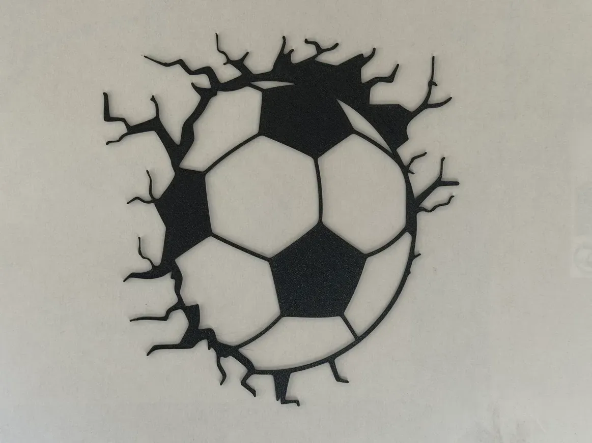 Media pelota de fútbol para pared