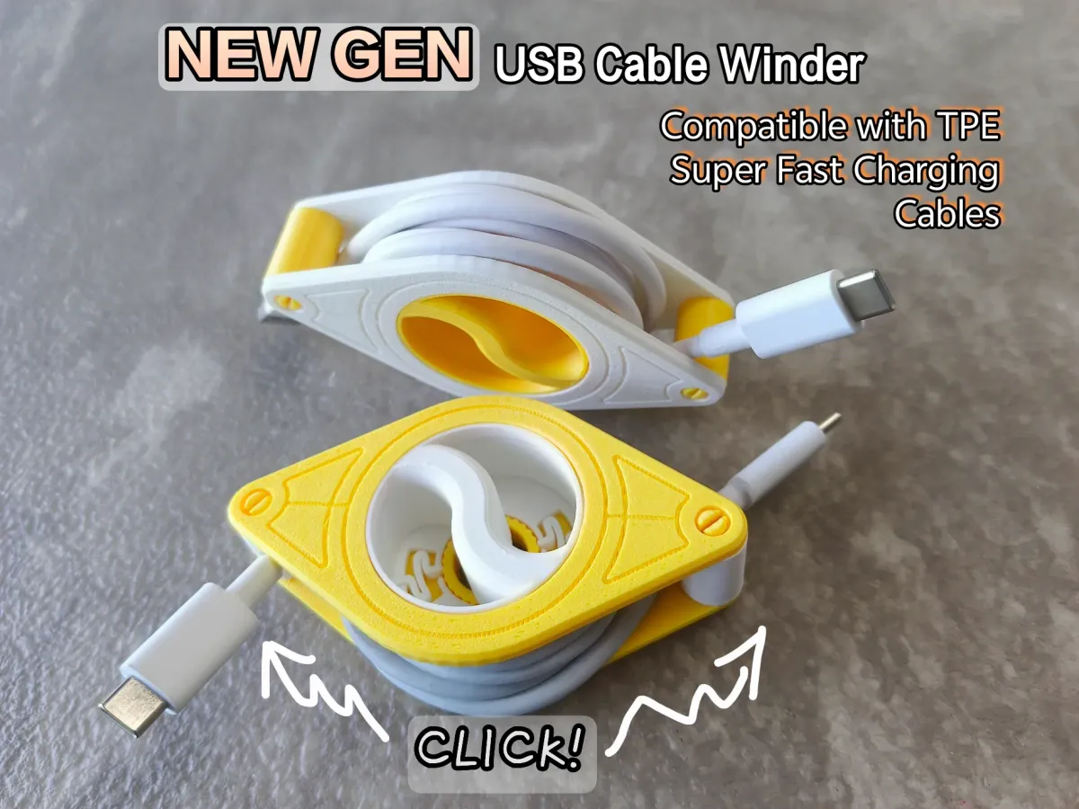 Enrollador chico para cable de cargador