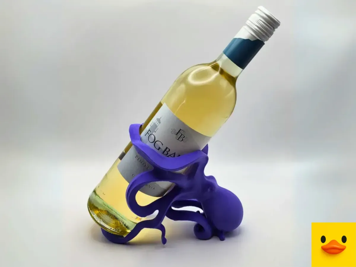 Portabotellas de vino con forma de pulpo
