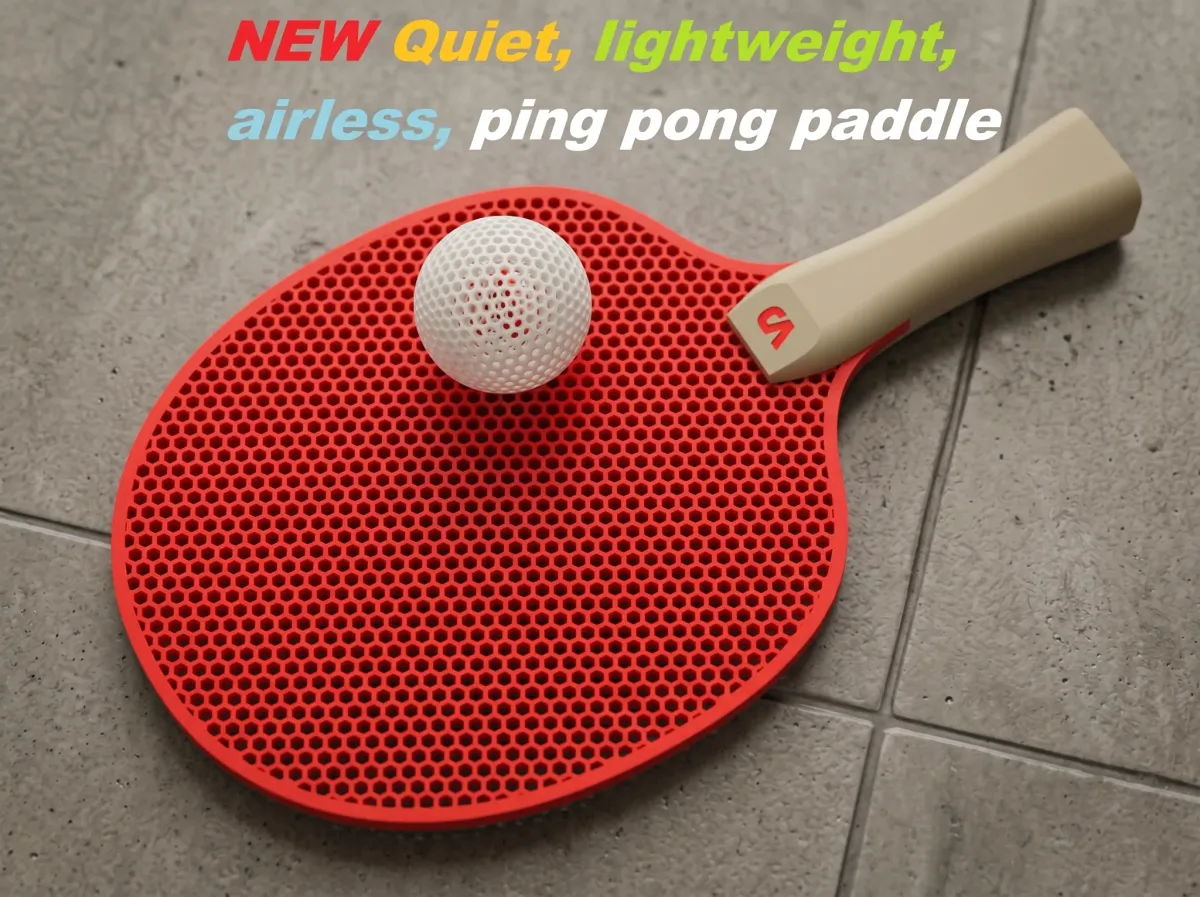 Paleta de tenis de mesa liviana con malla