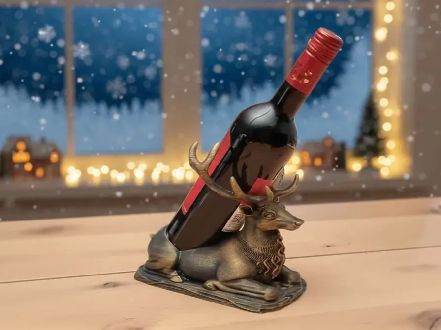 Pedestal inclinado para botella de vino