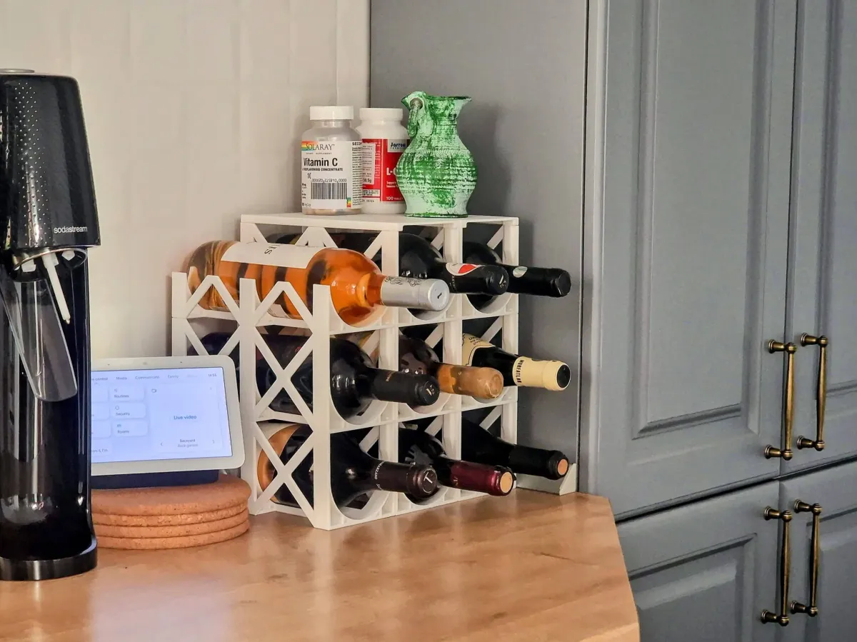 Soporte apilable de botellas a medida