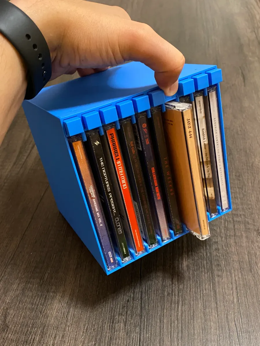Organizador apilable para discos y juegos