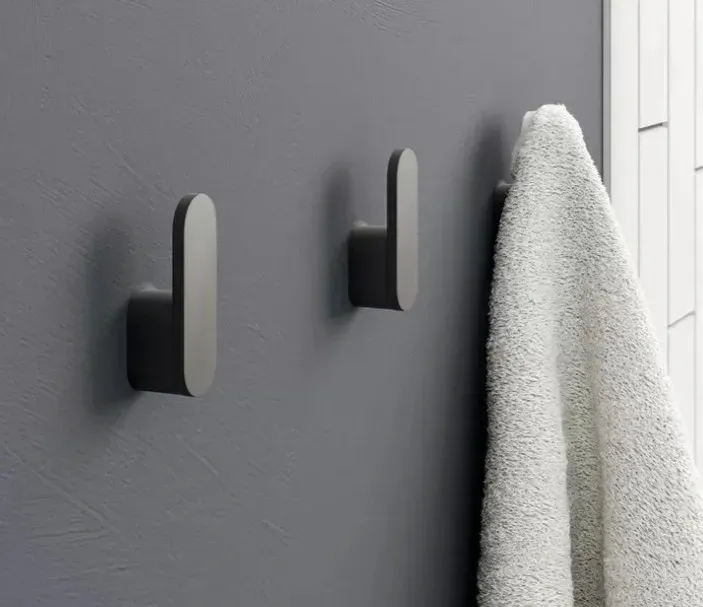 Barra de pared para dos toallas