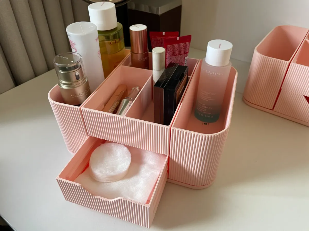 Organizador modular de bloques encastrables para estética
