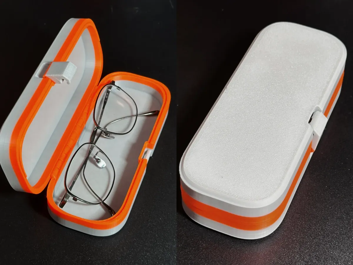 Caja rígida para anteojos con tapa