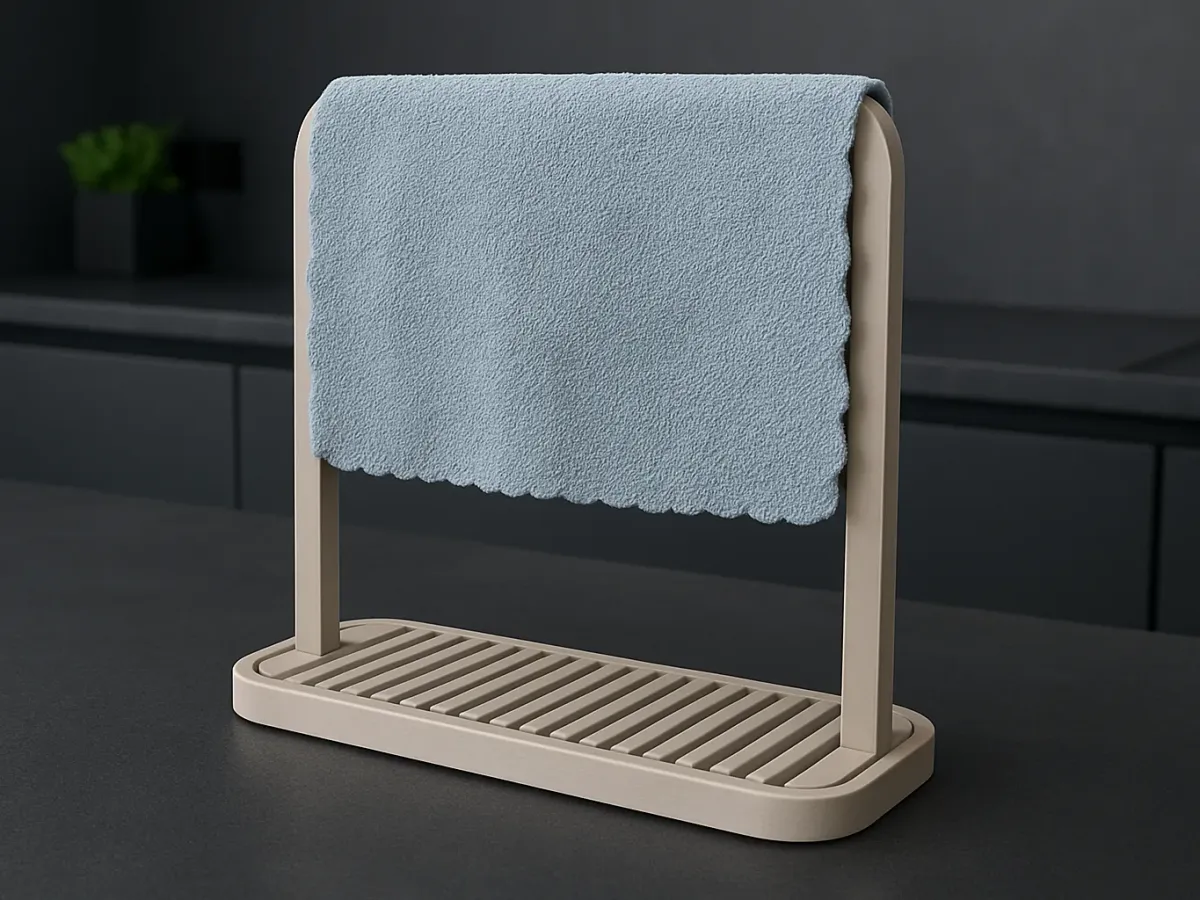 Colgador de trapos para borde de bacha