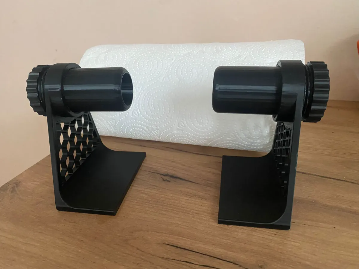 Portarrollo de pie para papel de cocina