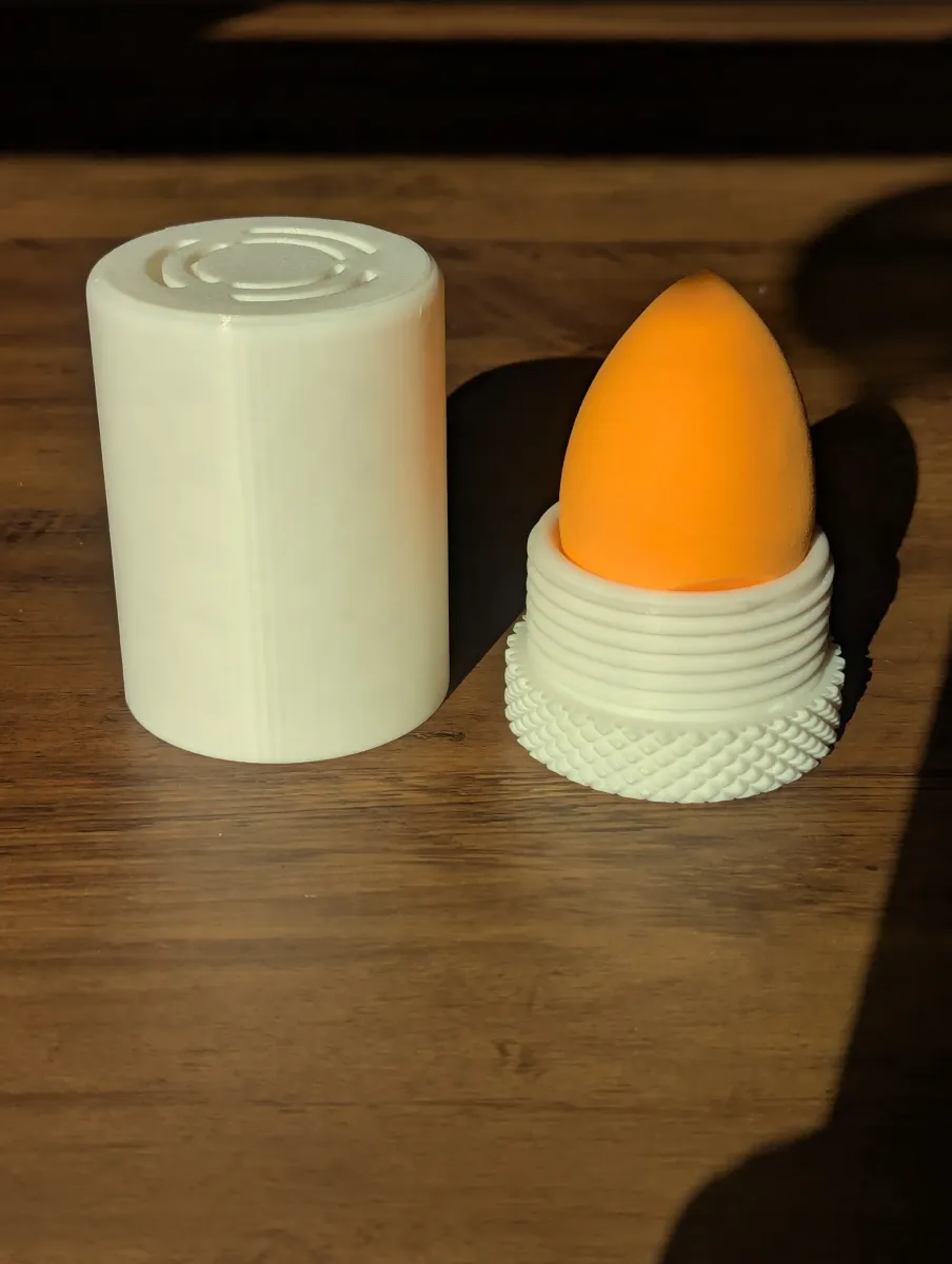 Soporte para esponja de maquillaje con tapa