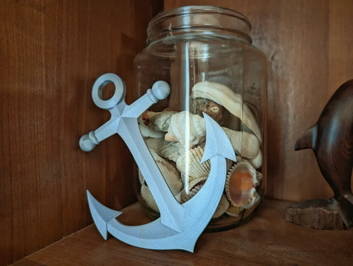 Ancla decorativa en miniatura para estante