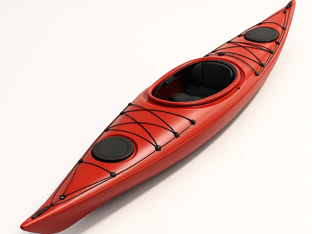 Kayak de mar decorativo de casi cuarenta centímetros
