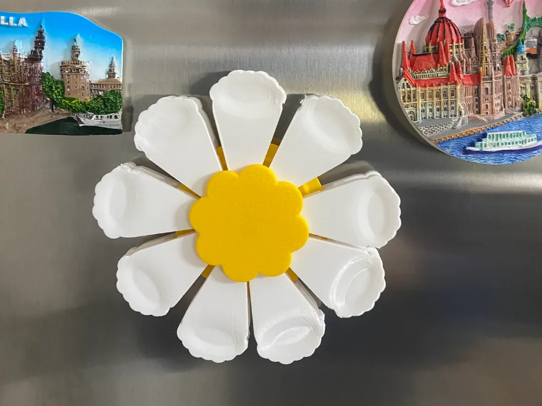 Broche magnético con forma de flor para bolsas