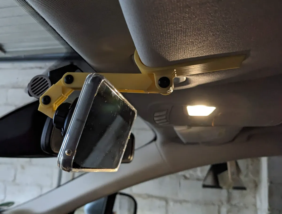 Visera para celular con adaptador de rótula