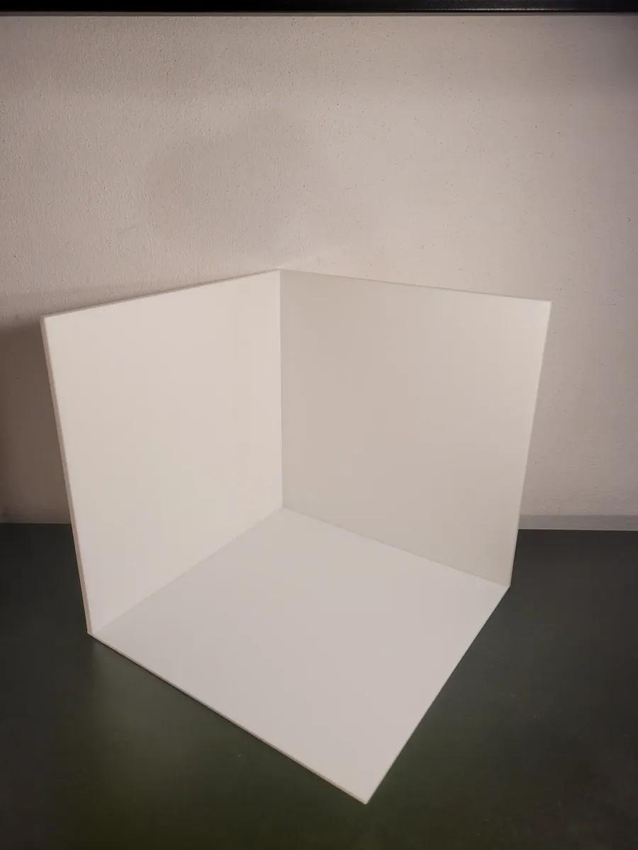 Caja de fotografía con paredes difusoras