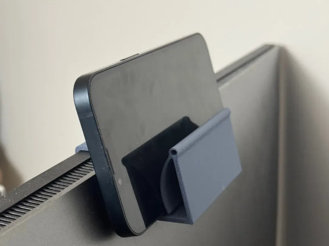 Soporte de celular para borde de monitor