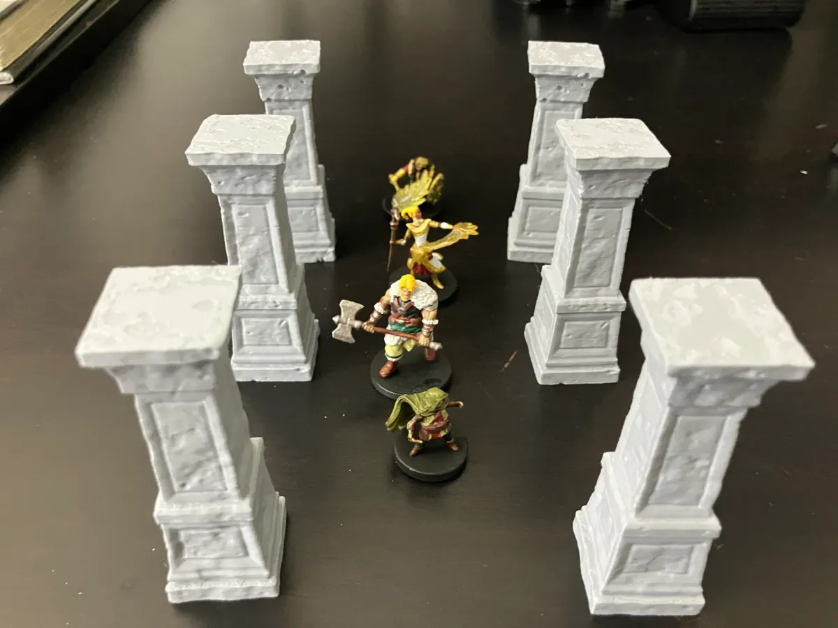 Columnas de calabozo para juegos de mesa