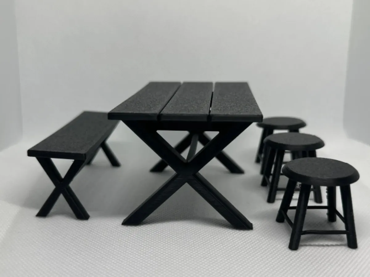 Muebles en miniatura para maquetas y dioramas