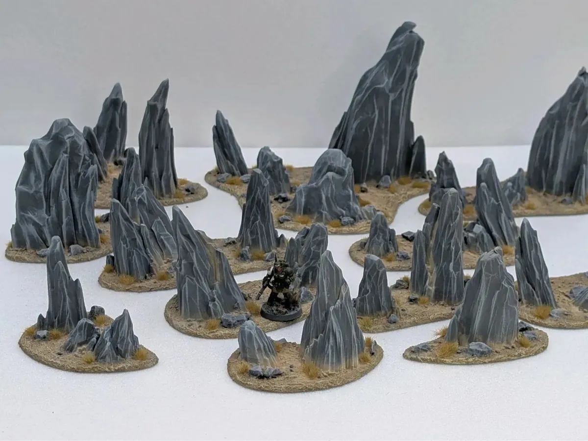 Colección de rocas sueltas para escenografía