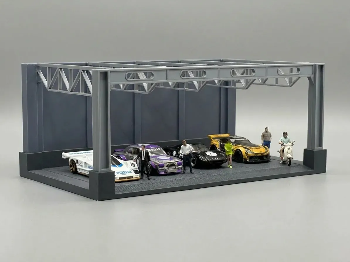 Diorama de exhibición de autos escala 1:64