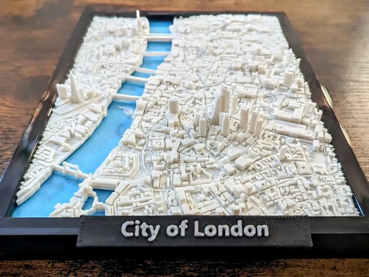 Maqueta en miniatura de la ciudad de Londres