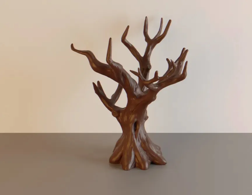 Árbol seco sin hojas para escenografía