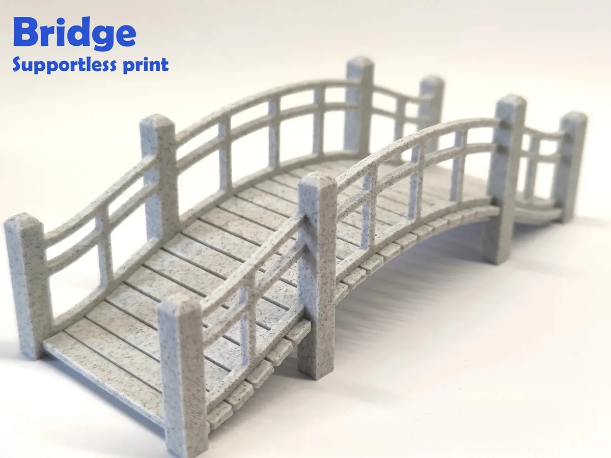 Puente en miniatura para maquetas y dioramas