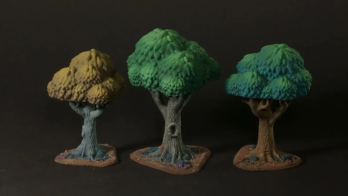 Árbol y arbusto para escenografía de mesa
