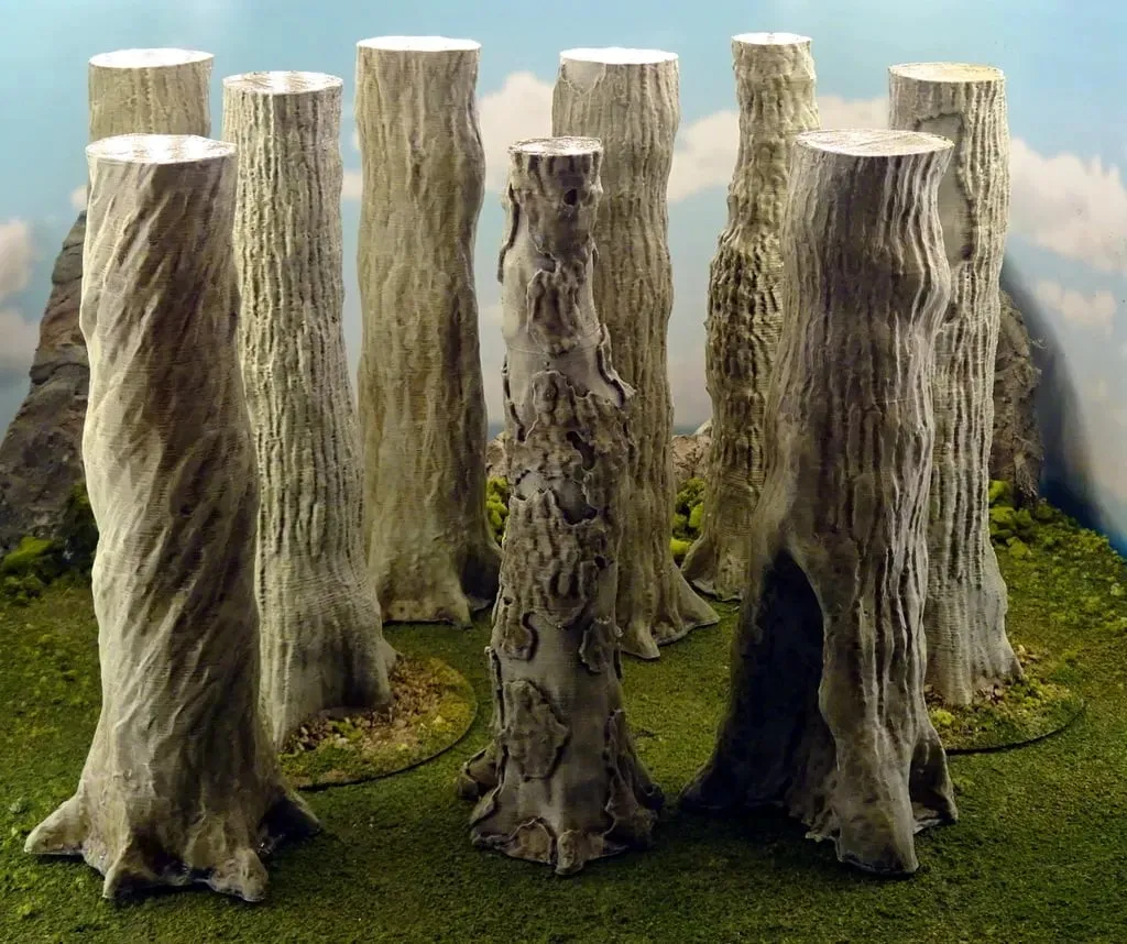 Troncos de árbol gigantes para escenografía
